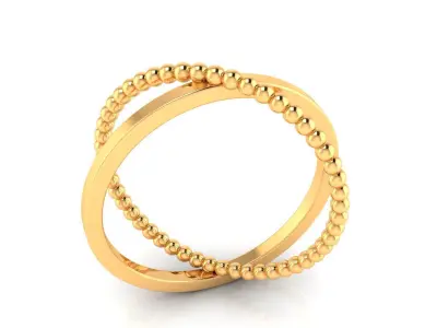 Ring M169 The luxury female abstract ring wedding 3D print model