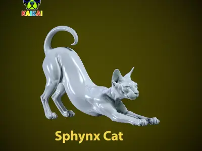 CAT sphynx model - Cat urban vibes - 3D print 3D print model