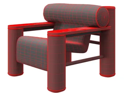 Soho Home Dillon armchair 3D model