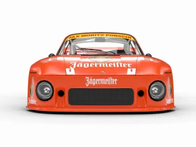 Porsche 935 77 1977 52 Jagermeister Racing  3D model