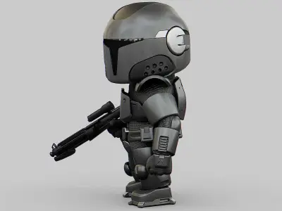 IMPERIAL TROOPER  Rigged for Unreal Engine - Unity - MIXAMO  3D model