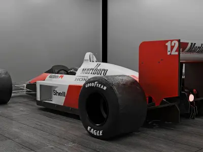 McLaren mp4 4 F1 car 3D model