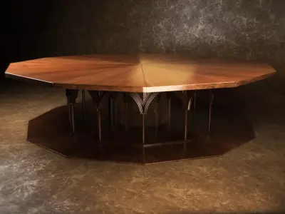 Medieval table Low-poly 3D model buy