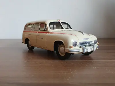 Skoda 1200 ambulance 3D print model