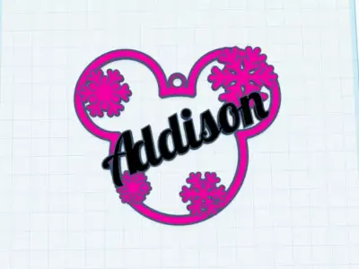 Mickey Christmas ornament pack A 3D print model