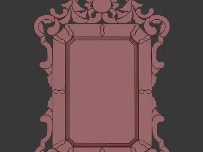 Bernard Venetian Mirror 3D model