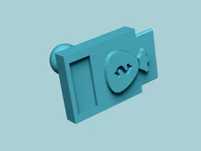 Stamp 24 - Money Bag - Fondant Decoration Maker Toy 3D print model