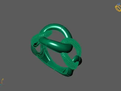 Fancy Womens Rings Plain Rings Ready STL 3DM Models Rings 3D print model 22