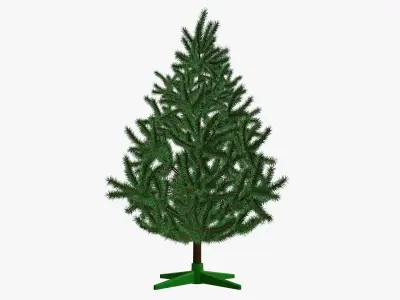 Fir tree artificial 02 3D model