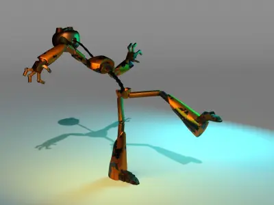 Styled Robot Guy Free 3D model