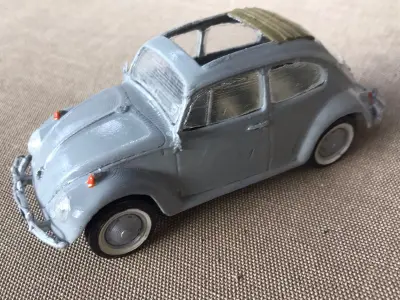 BEETLE CLASSIC 1963 3dprintable Scale Model Assembly Kit 1 32 3D print model