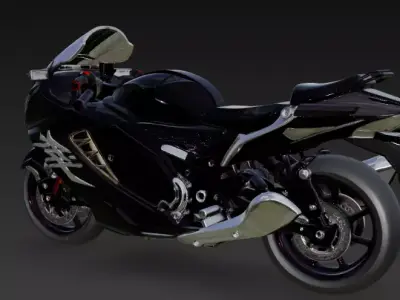 Suzuki Hayabusa 3D Model 3D model