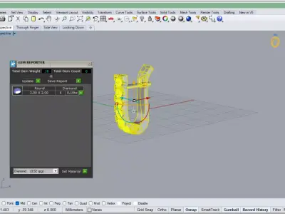 Beautiful earing u pave setting 3D print model