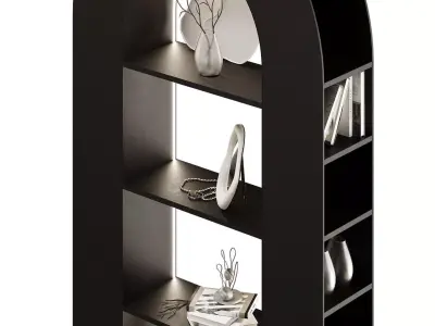 Noir Triumph Bookcase 3D model