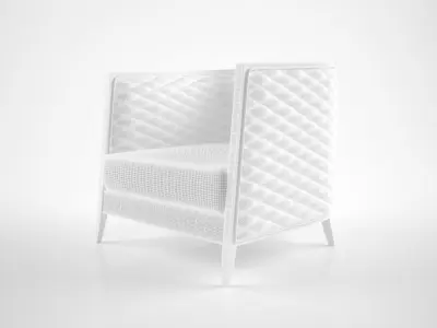 Oasis Saten armchair 3D model