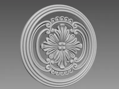 Round Decor for Furniture 3D model