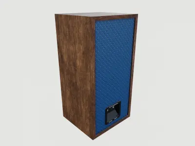 vintage speaker Low-poly 3D model