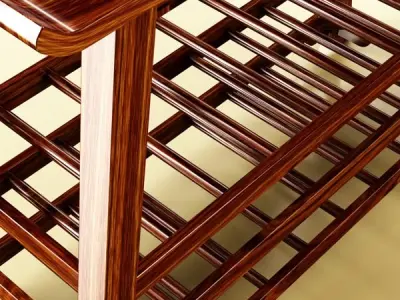 Wine Table Rack 2 3D model