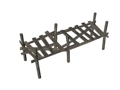 Old dock 3D model purchase