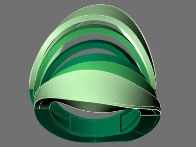 Women Ring Plain Ring Ready STL 3DM Models Womens Rings 3D print model 32