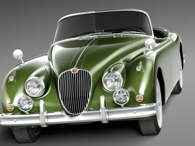 Jaguar XK150 roadster 1957 - 1961 3D Model 3D model