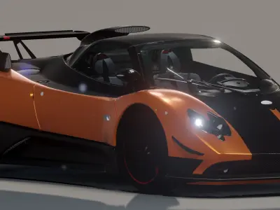 Pagani Zonda Cinque - Photorealistic 3D model