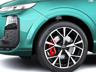 Audi Q3 S-Line 2026 with interior Low-poly 3D model