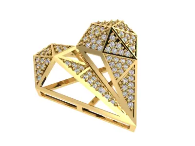 heart pendant 3d print model  3D print model