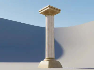 Fantasy Column Free low-poly 3D model