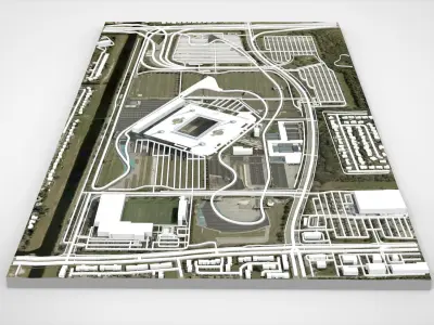 Miami International Speedway Florida United States 3D model