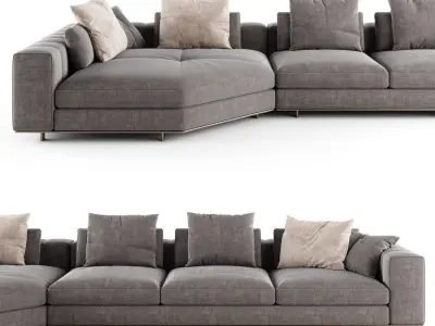 Modern Freeman sofa 02 3D model