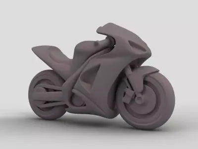 Sport Motorcycle Pendant Keychain 3D print model