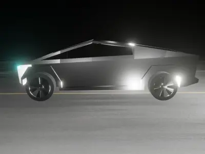 TESLA CYBERTRUCK Low-poly 3D model