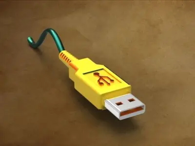 USB Cable Free 3D model