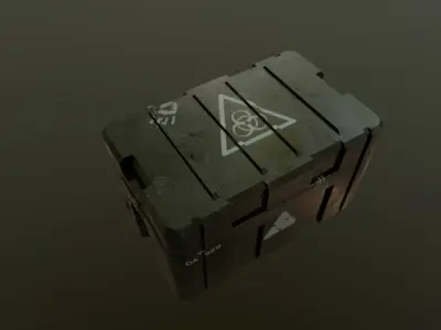 Military Weapon Crate Low-poly 3D model