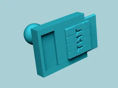 Stamp 90 Minecraft TNT - Fondant Decoration Maker Toy 3D print model