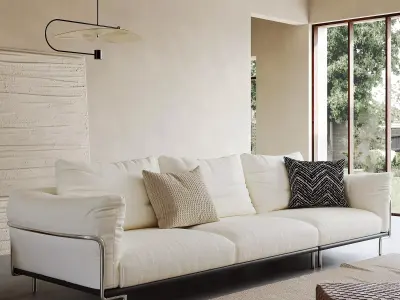 Mid Century interior scene 3D model