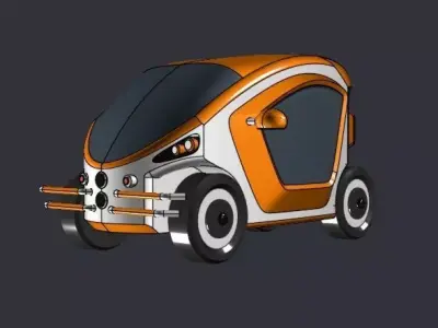 Electric toycar concept 3D print model