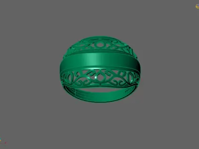 Plain Ring Women Ready STL 3DM Models Womens Rings 3D models 3D print model 49