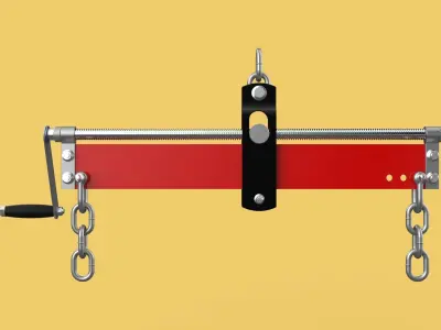 ENGINE HOIST LIFT CRANE BALANCER ENGINE LOAD LEVELER CHAINS HOOK 3D model