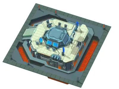 isometrical Missing Room Headquarters 1 Low-poly 3D model