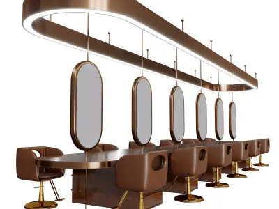 Beauty salon Set 21 3D model