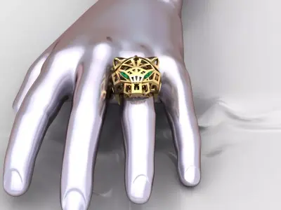 Ring panther 3D print model 3D print model