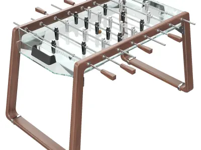 Derby canvas glass foosball table 3D model