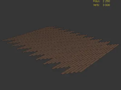 Wood Floor Oak Brooklyn WWL 3D model