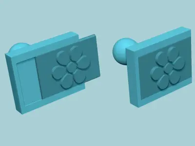 Stamp 17 - Flower - Fondant Decoration Maker Toy 3D print model