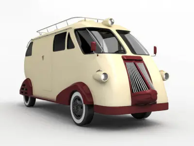 Retro Car Western flyer 3D model