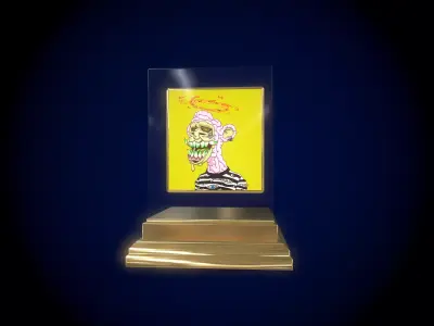 Mutant Ape 8 Gold Club Low-poly 3D model