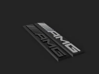 AMG logo 3D model