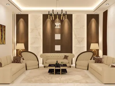 Living Room Free 3D model shop